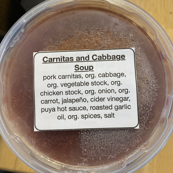 Carnitas and Cabbage Soup