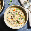 Chard, Wild Rice & Mushroom Soup
