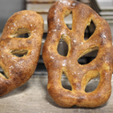 Garlic Scape Rosemary Fougasse