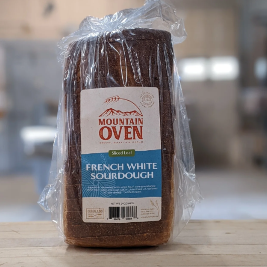 French White Sourdough Bread - Sliced