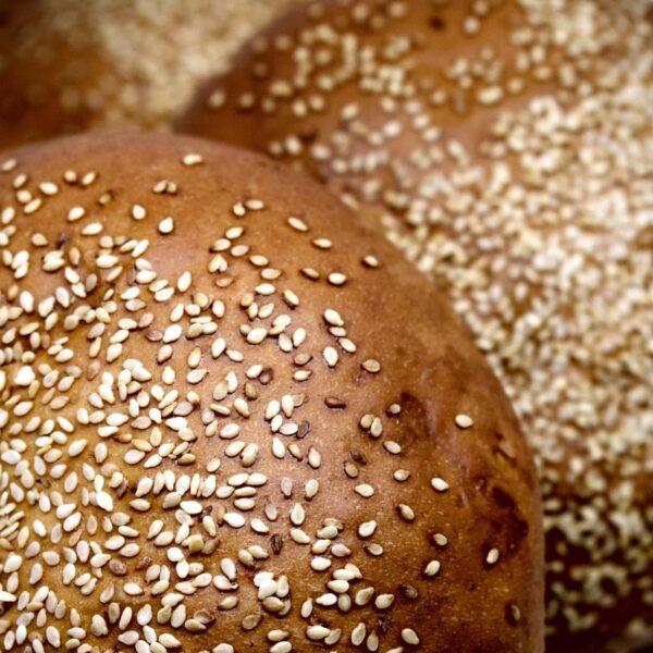 Sourdough Hamburger Buns - Sesame