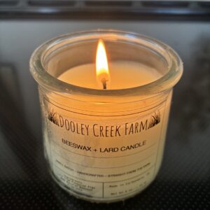 Lard and Beeswax Candles from Dooley Creek