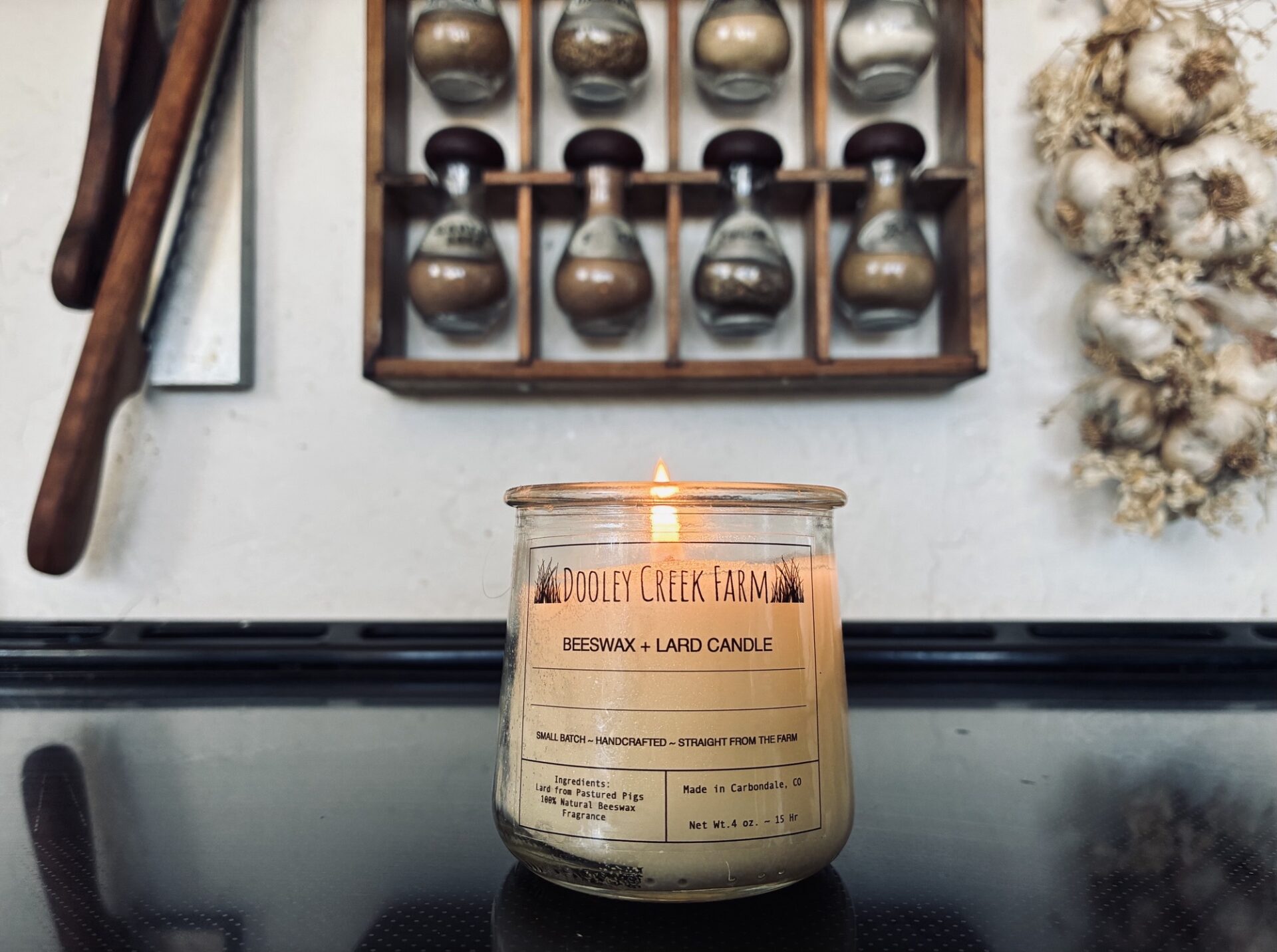 Lard and Beeswax Candles from Dooley Creek - Image 2