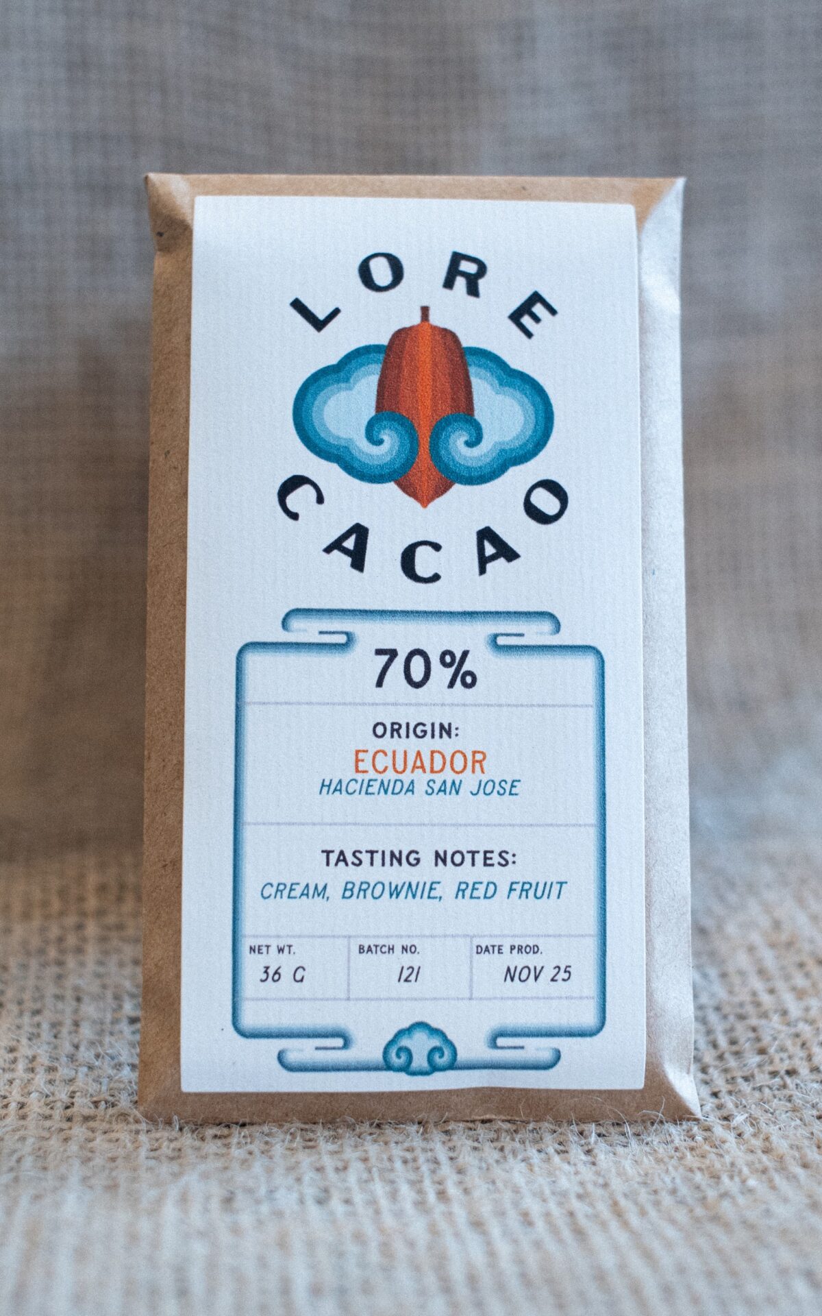 Ecuador 70% cacao - Cream, Brownie, Red Fruit